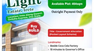CITY OF LIGHT ESTATE, IRETE, OWERRI, IMO STATE